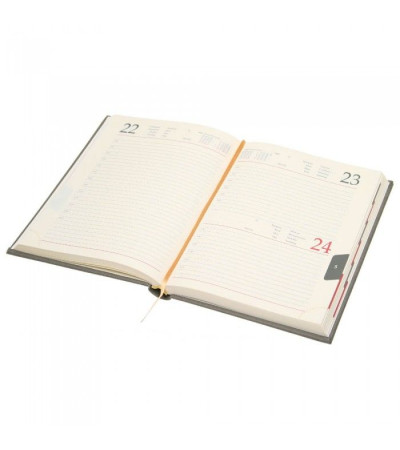 Аутентичный ежедневник с названием Прага, выполнен из Эко-кожи, датированный, под логотип