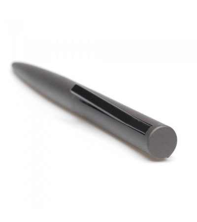 Ручка в интересном дизайне, выполнена на половину из металла и пластика, 391495, под печать или гравировку