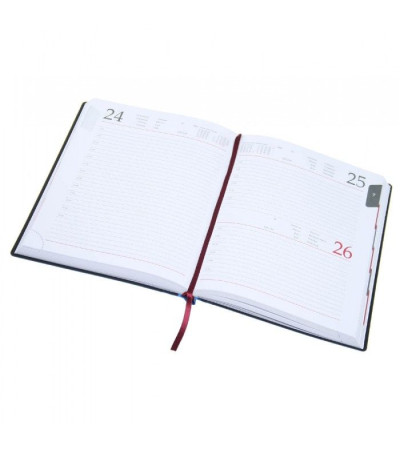 Щоденник з якісної еко шкіри, з назвою Принт ФЛЕКС, в білому блоці, датований, під тиснення логотипу