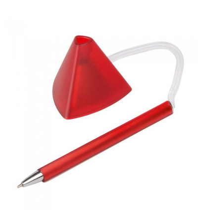 Ручка универсальная, на подставке со шнурком, с названием Triangle, под печать логотипа