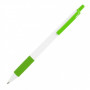 Купить Практичная ручка, в пластиковом корпусе с цветной резинкой, Tender, под тампо-печать логотипа  3510-8 в Киеве по самой низкой цене Bergamo на складе silcom.com.ua  4