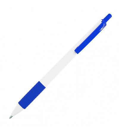 Практичная ручка, в пластиковом корпусе с цветной резинкой, Tender, под тампо-печать логотипа