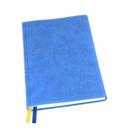 Прошитый ежедневник в датированном издании, А5 формата в белом блоке, с названием Принт, под нанесение