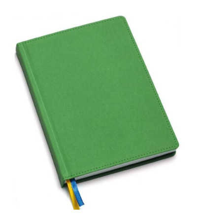 Щоденник з обкладинкою з еко шкіри, А5 формату, датований з білим блоком всередині, під логотип