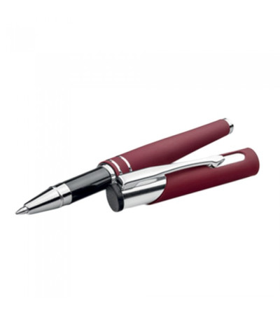 Деловая ручка для письма с роллером и поверхностью Soft touch, под гравировку