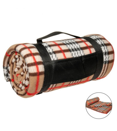 Плед полар-флисовый в клеточку ТМ "Sun Line" 230 г/м²