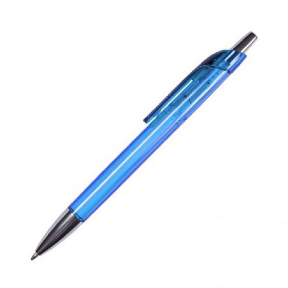 Купить Ручка из полупрозрачного цветного пластика с хромированными элементами 4300 под нанесение  4300-3 в Киеве по самой низкой цене Bergamo на складе silcom.com.ua 