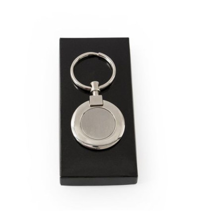 Металлический брелок, круглой формы под лазерную гравировку 711102