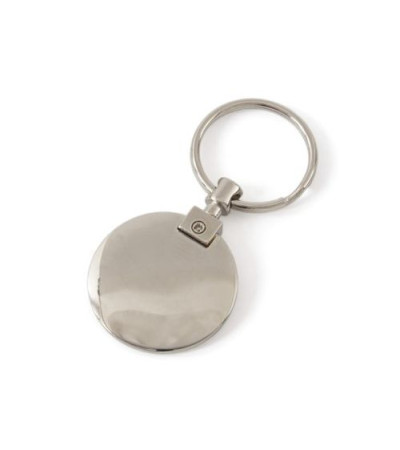 Металлический брелок, круглой формы под лазерную гравировку 711102