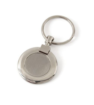 Металлический брелок, круглой формы под лазерную гравировку 711102