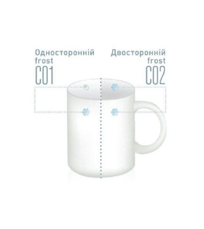 Чашка стеклянная FRESIA Dual