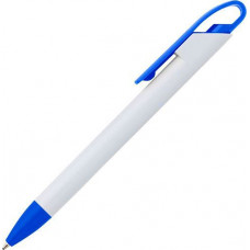 Элегантная ручка в белом корпусом, цветным клипом и наконечником 955314