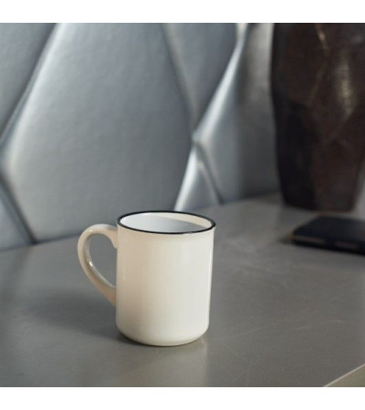 Керамічна чашка RETRA 350 мл з обідком 51K033