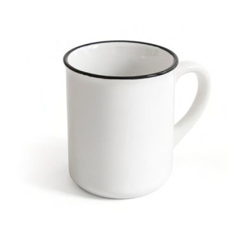 Керамическая чашка RETRA 350 мл с ободком 51K033