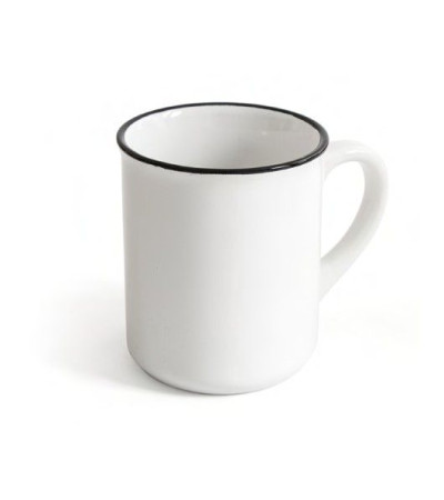 Керамічна чашка RETRA 350 мл з обідком 51K033