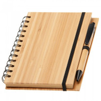 Блокнот + ручка з бамбука