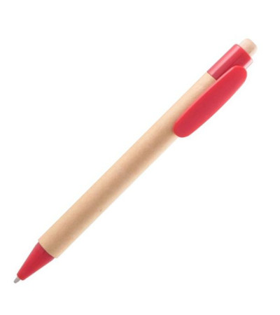 Ручка из картона с пластиковыми цветными элементами 7092-3 под печать