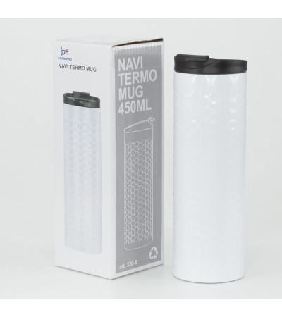 Термокружка 0,45 л, нержавеющая сталь, BPA Free 330