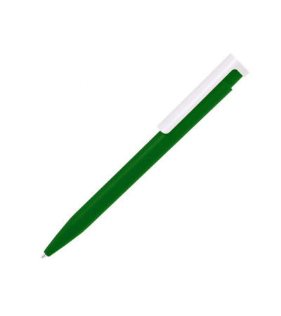 Ручка шариковая пластиковая в цветном корпусе с белым клипом Clic, ТМ Тотоби под печать