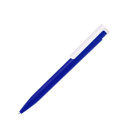 Ручка шариковая пластиковая в цветном корпусе с белым клипом Clic, ТМ Тотоби под печать