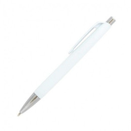 Ручка шариковая пластиковая в цветном корпусе и хромированными элементами  LEKSA