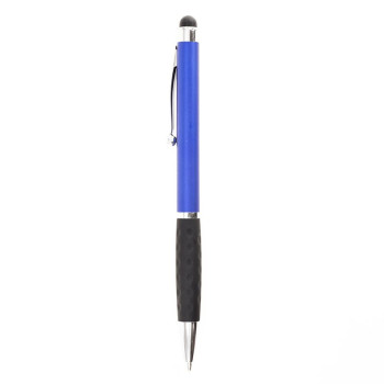 Ручка пластикова в кольоровому корпусі з хромованими елементами і стилусом 7062 під друк