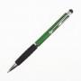 Купить Ручка пластиковая в цветном корпусе с хромированными элементами и стилусом 7062 под печать  7062-3 в Киеве по самой низкой цене  на складе silcom.com.ua  5