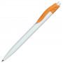 Купить Ручка пластиковая в белом корпусе с цветным клипом 391498 под логотип  39149806 в Киеве по самой низкой цене No Brand на складе silcom.com.ua  4