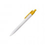 Купити Ручка пластикова JUNA в білому корпусі і кольоровим кліпом 110170 під друк 110170011  в Київі по самій низкий цені  на складі silcom.com.ua  6