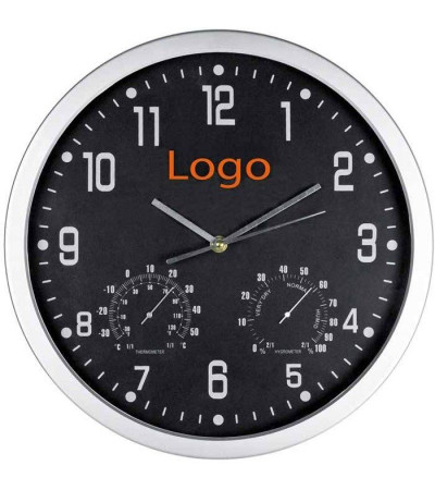 Часы с термометром и гигрометром 412380