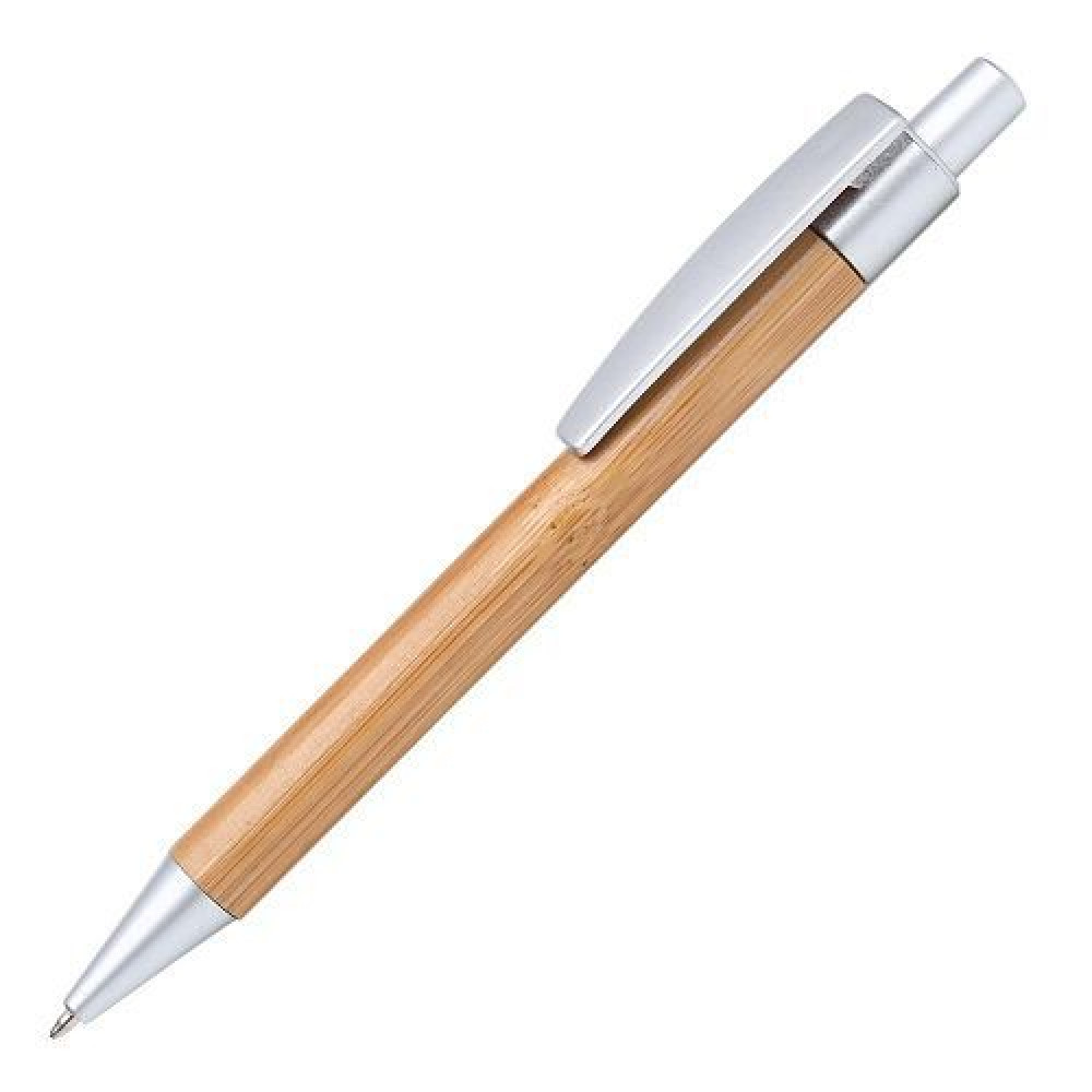 Купить Ручка в бамбуковом, прочном корпусе с цветными деталями, 953993 под печать логотипа  95399332 в Киеве по самой низкой цене No Brand на складе silcom.com.ua 