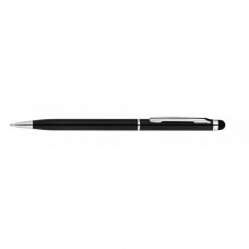 Ручка с названием STYLUS производства ECONOMIX в металлическом корпусе со стилусом под гравировку