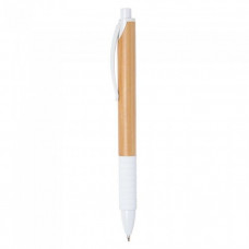 Ручка с названием Bamboo Rubber выполнена в бамбуковом корпусе и цветными деталями, под печать логотипа