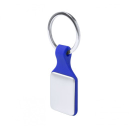 Брелок с пластиковой цветной основой и металлическими вставками для ключів Kaelis под гравировку