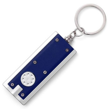 Брелок-ліхтарик прямокутної форми з пластику в кольоровому корпусі 951992 під логотип