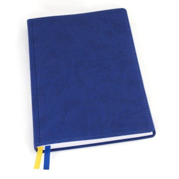 Прошитый ежедневник в датированном издании, А5 формата в белом блоке, с названием Принт, под нанесение