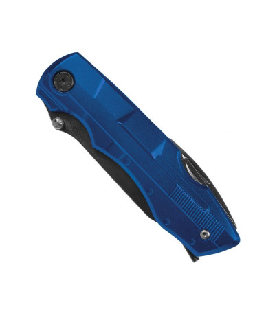 Универсальный нож, мультитул из металла, с названием Blade, 7 в 1, в комплекте набор бит и чехол, под логотип