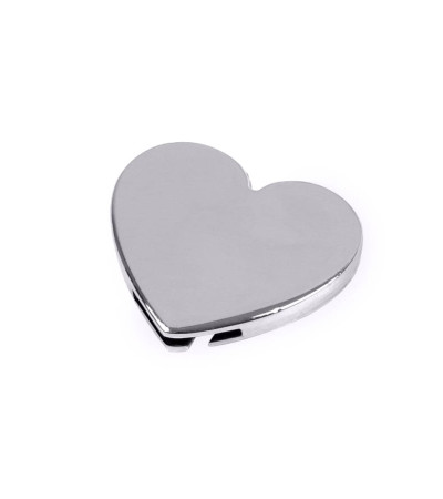 Змінна металева табличка серце для записної книжки