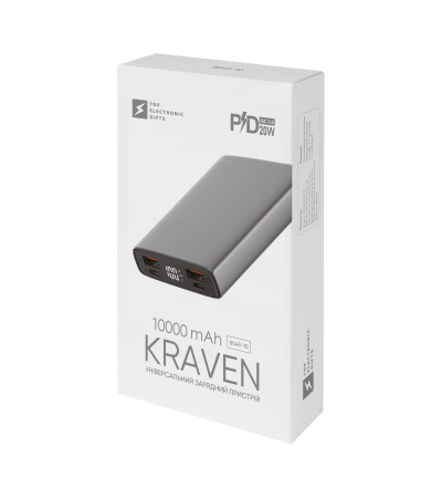 Універсальний зарядний пристрій Kraven 10000 mAh, TM TEG