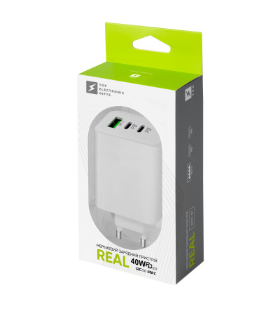 Мережевий зарядний пристрій 40W Real, TM TEG