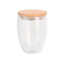 Стакан з подвійними стінками та бамбуковою кришкою Gino, TM Discover