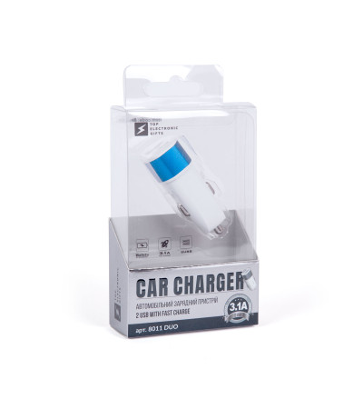 Автомобільний зарядний пристрій Duo, TM TEG